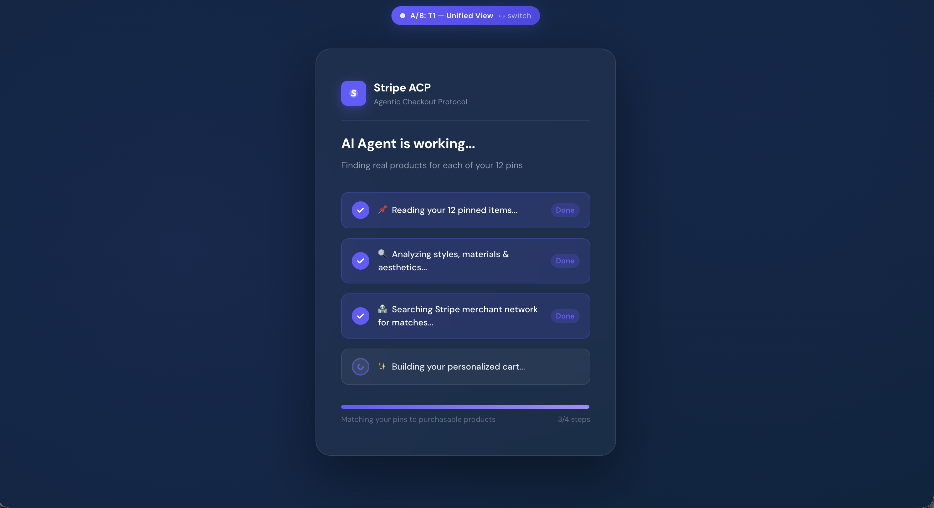 Stripe Agentic Board screenshot